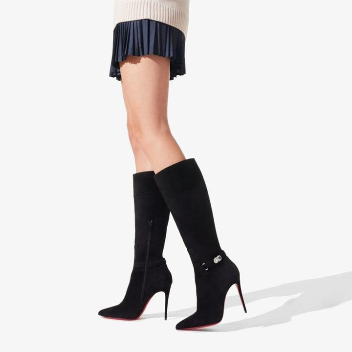 Iconic Black Suede Boot - ARNO CONTI