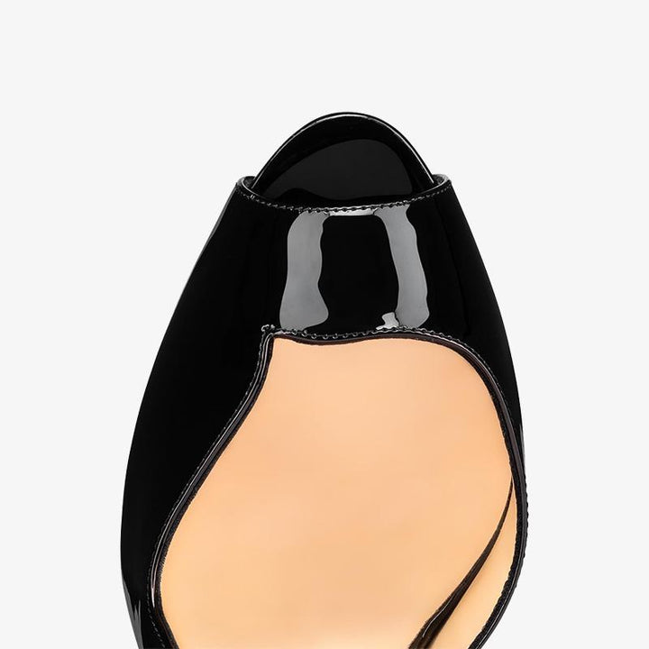 Sophisticated Patent Leather Pump 140mm - ARNO CONTI