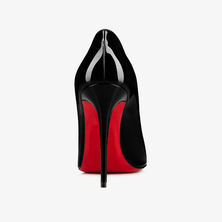 Patent Leather Stiletto Pumps with Red Interior - ARNO CONTI