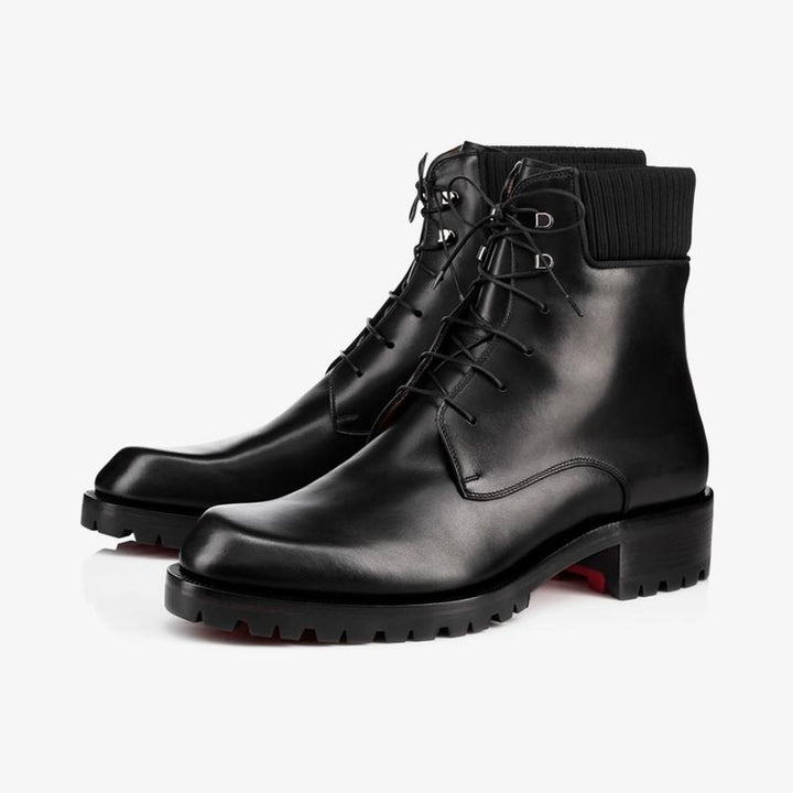 Patinated Black Calfskin Boot - ARNO CONTI