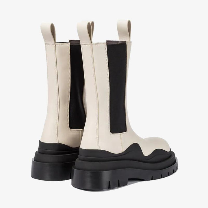 White/Blue Chelsea Boots - Arno Conti Shoe