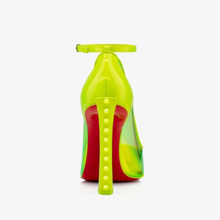 Elegant Fluo Green Punk Pumps - ARNO CONTI