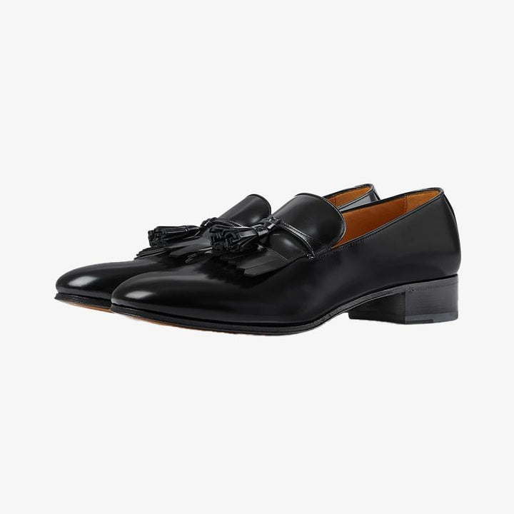 Leather Loafers with Tassel Detail - Arno Conti Shoe