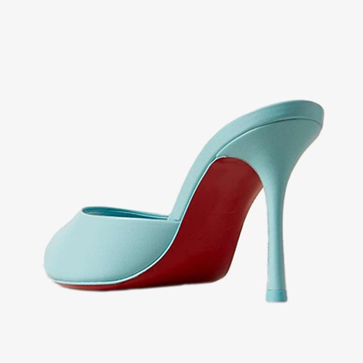 Light Blue Calf Leather Pump - ARNO CONTI
